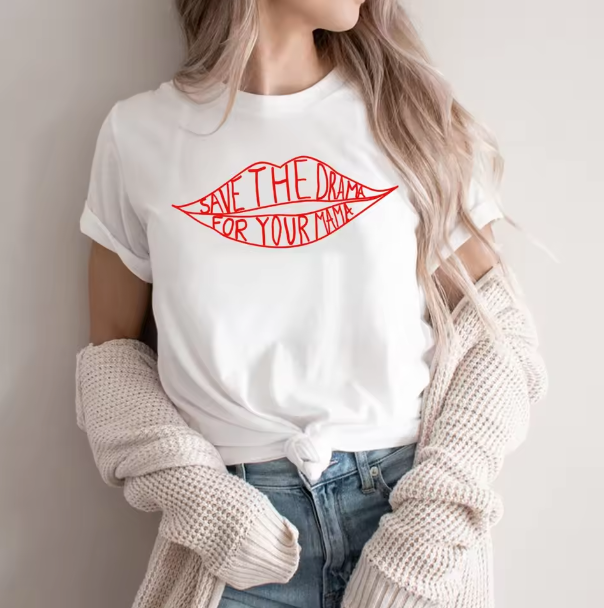 Friends / Playera blanca / Save the Drama for your mama