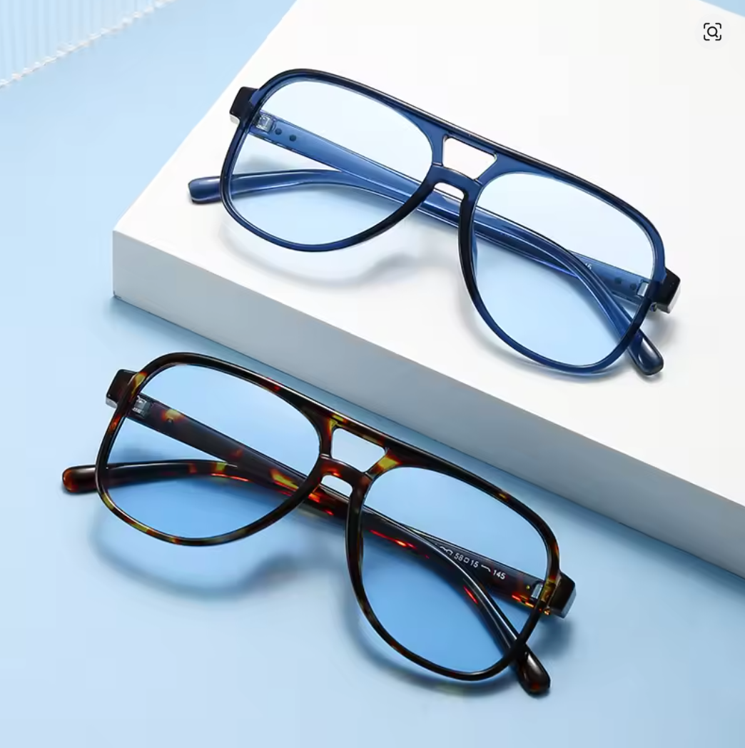 Lentes cuadrados con doble puente