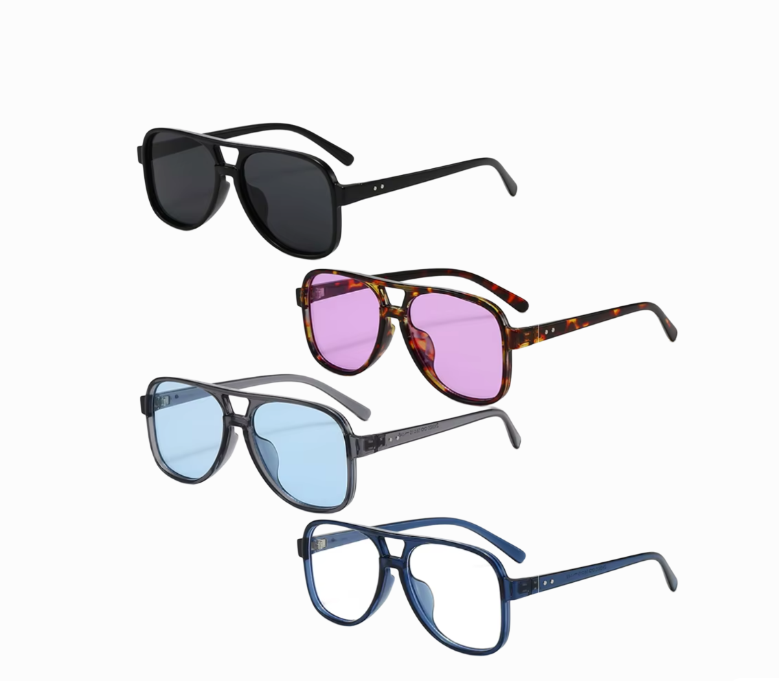 Lentes cuadrados con doble puente