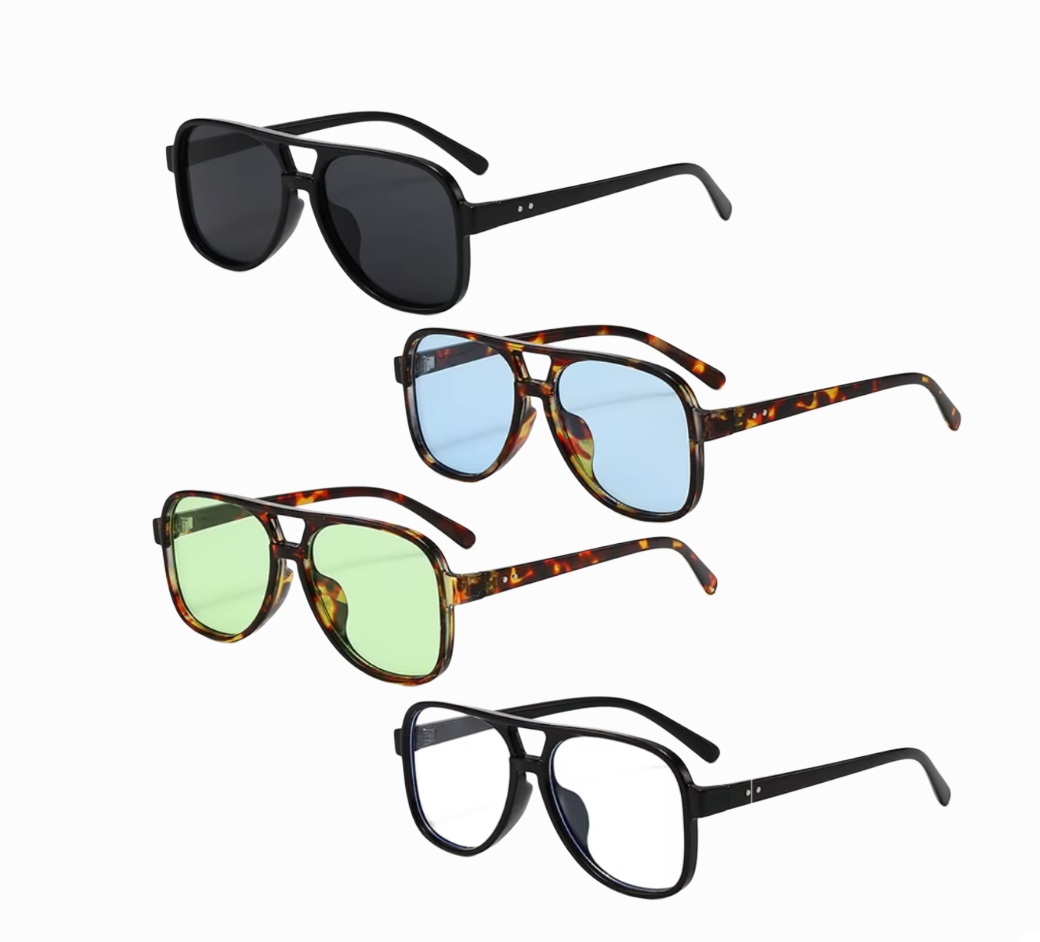 Lentes cuadrados con doble puente