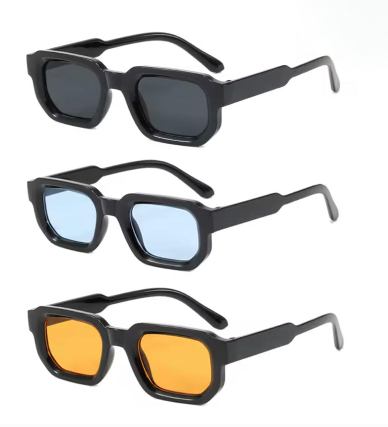 Gafas de sol poligonales Retro